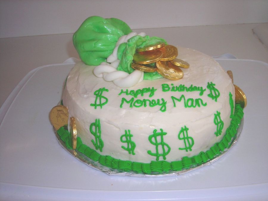 Money Bag Cake