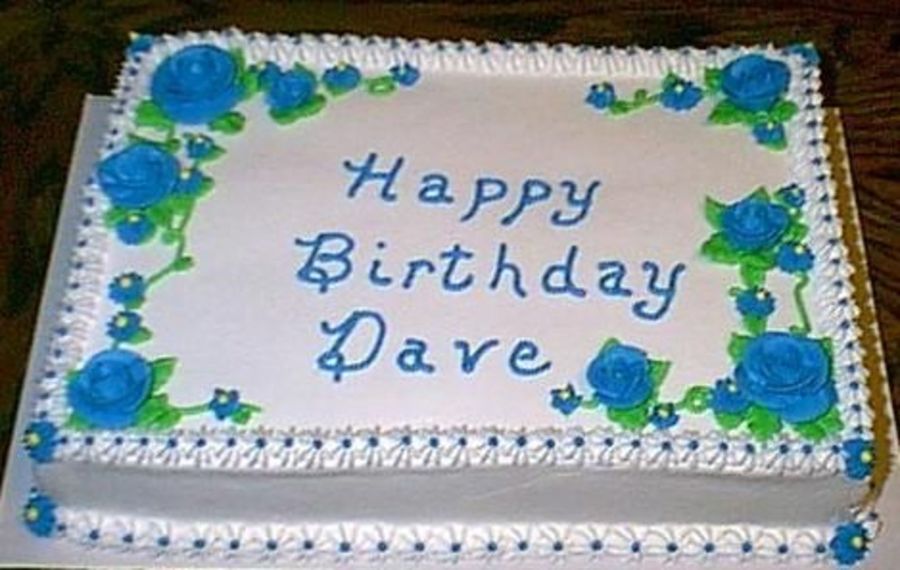 Blue Flower Birthday