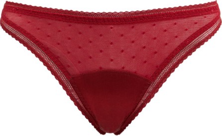 Stella McCartney Kate Cuddling silk-blend satin thong - Luxed