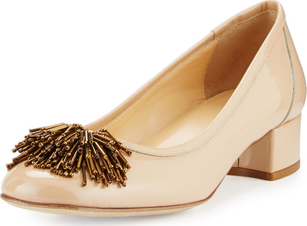Chaussures mocassins femme Sesto Meucci marron cuir tissé