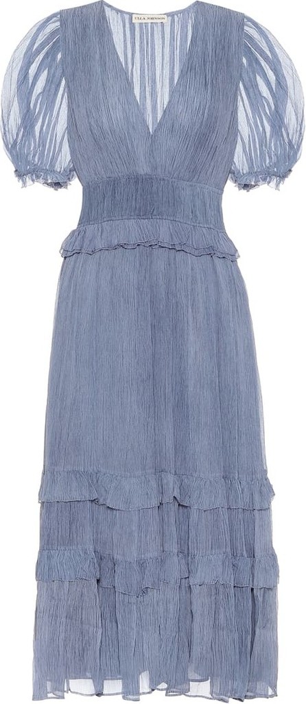 Ulla Johnson Elodie silk midi dress - Luxed