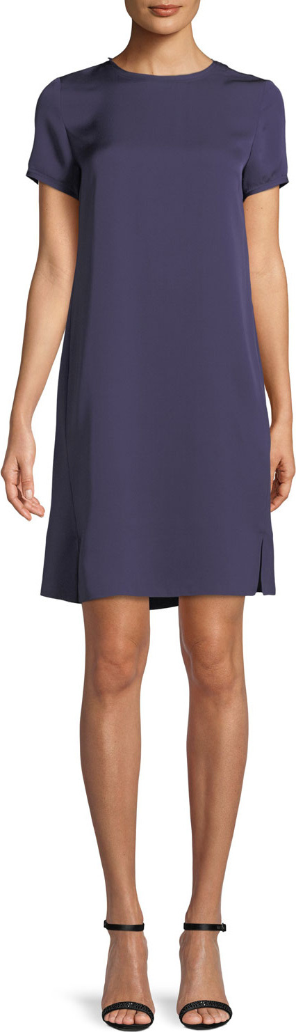 theory silk tee dress