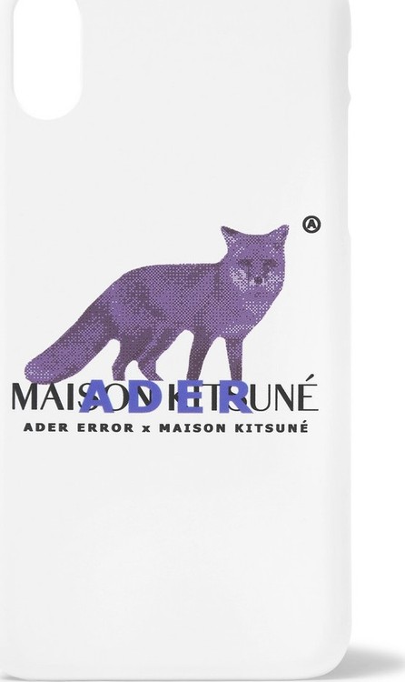Maison Kitsune + ADER error Logo-Print iPhone X Case - Luxed