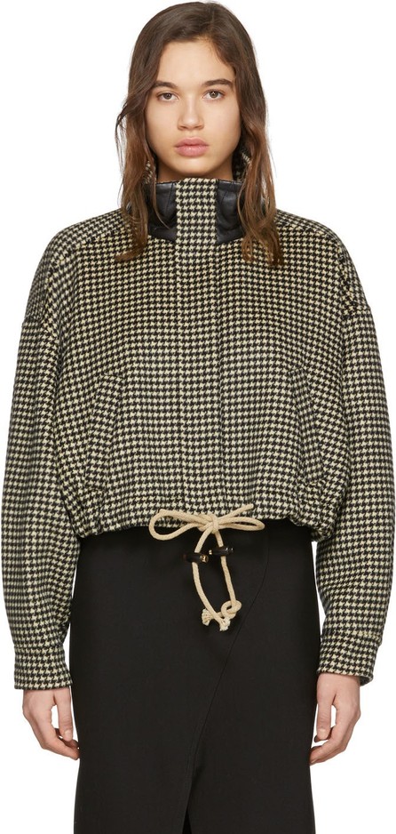 Nanushka Black \u0026 White Houndstooth 