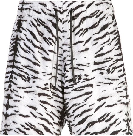 tiger print swim trunks
