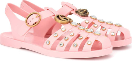 gucci jelly sandals pink