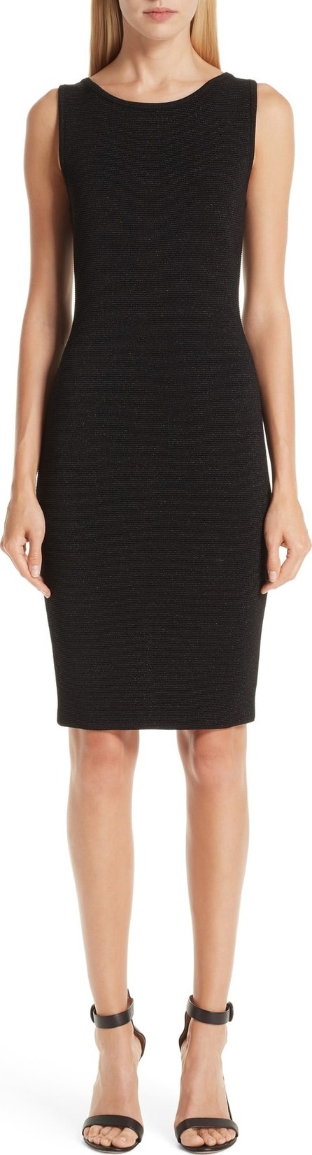 St. John Shimmer Ottoman Knit Sheath 