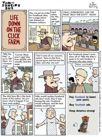 TOM THE DANCING BUG: Billy the Kitty Goes to the Click Farm for Facebook Likes - Boing Boing