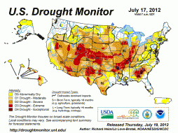 US Drought Monitor, July 17, 2012