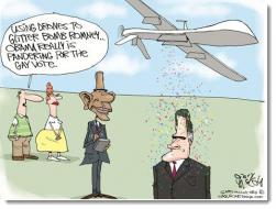 Obama-gay-vote-glitter-bomb-romney-cartoon
