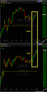 tail wagging the dog or dog wagging the tail aapl and spx