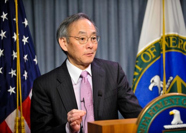 U.S. Secretary of Energy Steven Chu during an online town hall to discuss President Obama's clean energy and innovation agenda o