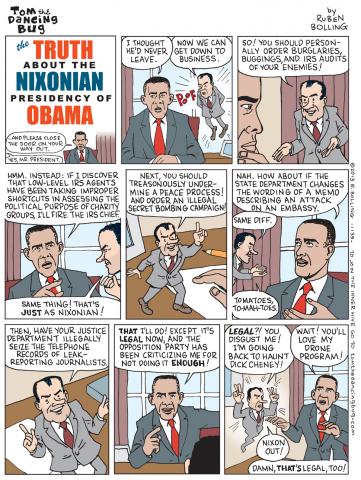 TOM THE DANCING BUG: The Truth Behind the Nixonian Presidency of Obama - Boing Boing