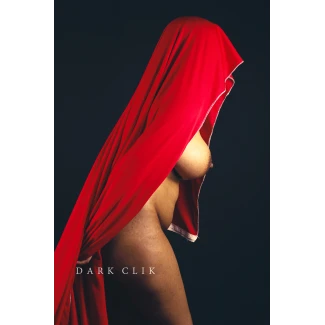Desi MILF showing her big sexy side boobs and naked side body while covering herself partially with a red saree