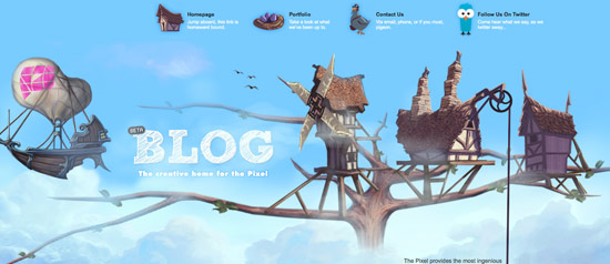 designing a website header