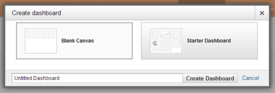 GA - dashboardopties toevoegen