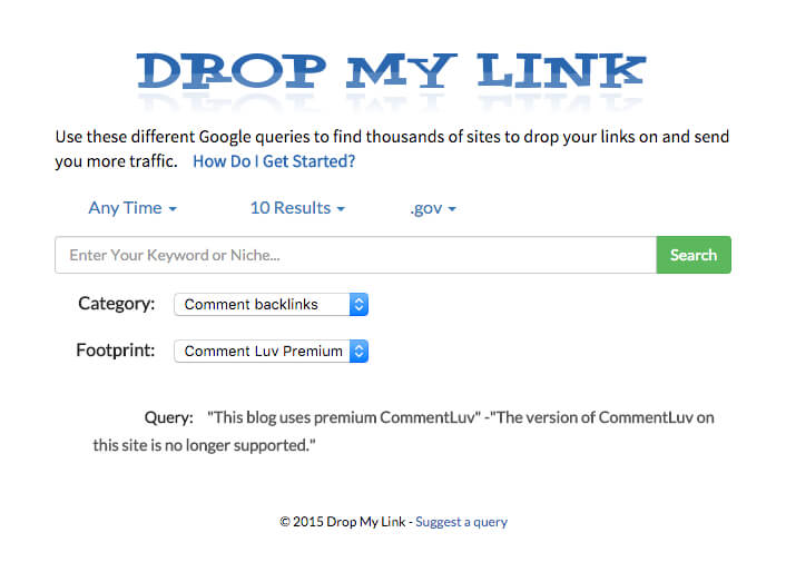 drop my link How to Get .Gov backlinks for your website or blog