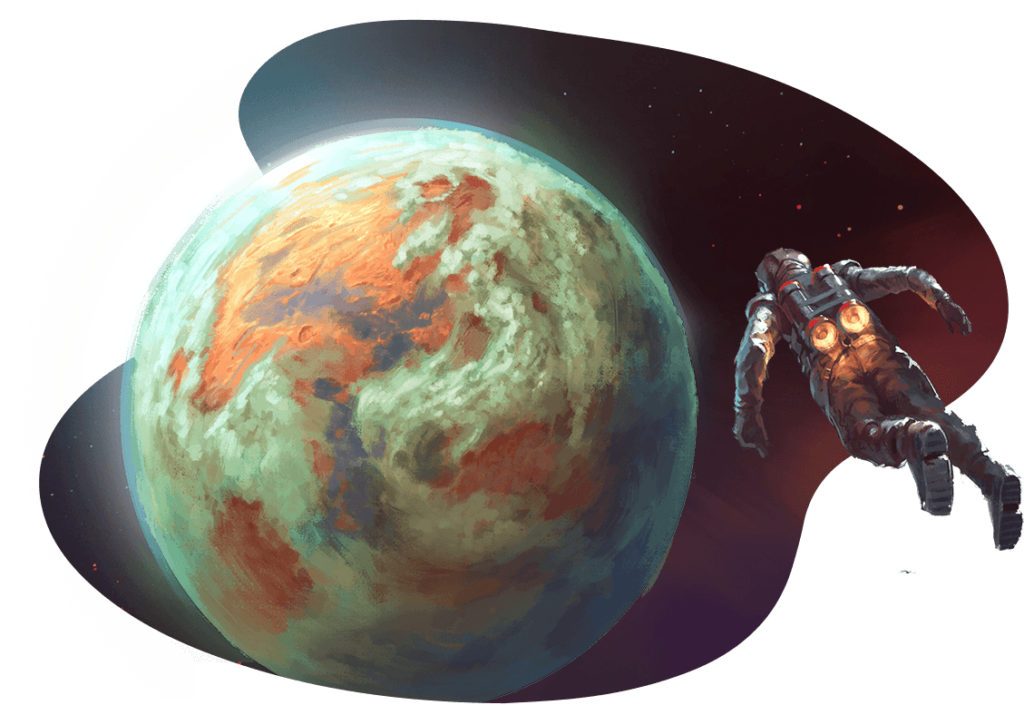 floating astronaut