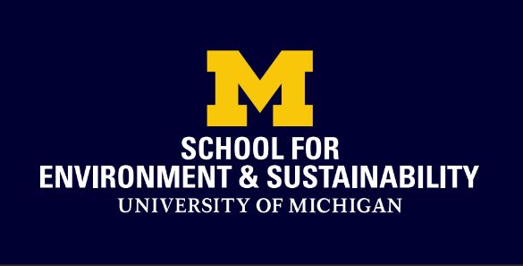 University of Michigan School for Environment and Sustainability (SEAS) Logo