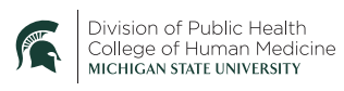 Michigan State University Master of Public Health  Logo