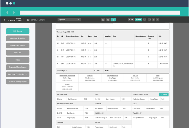 Call Sheet Template Get Yours Free And Start Creating In Seconds