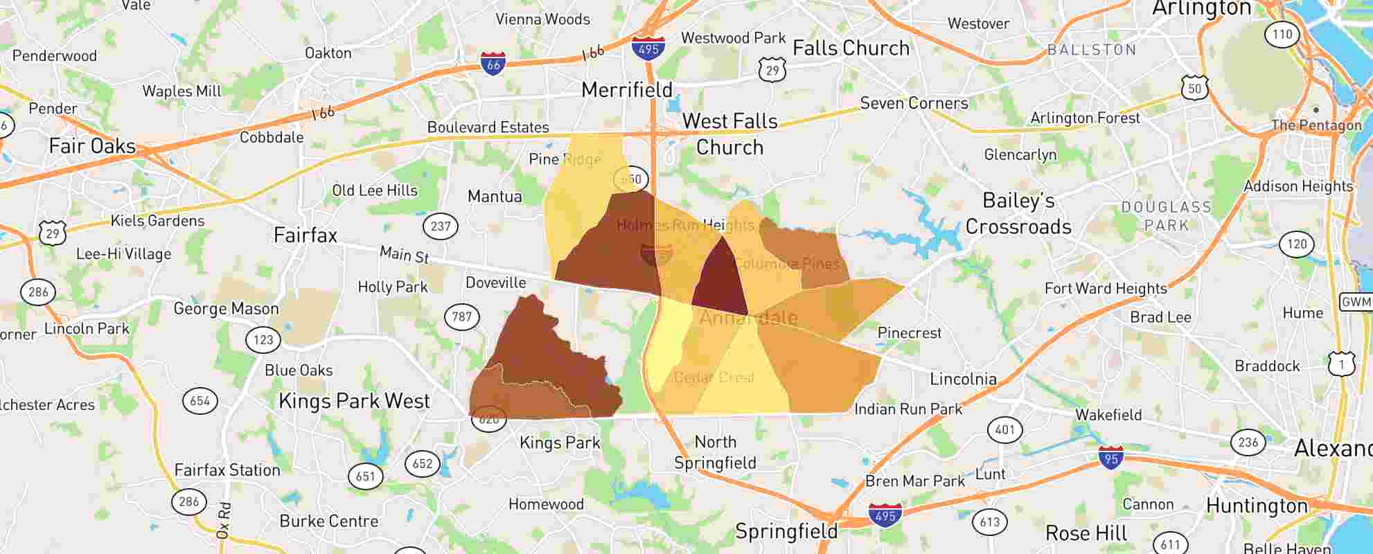 Map Of Annandale Virginia Area Annandale (Virginia) Coin Show - Free