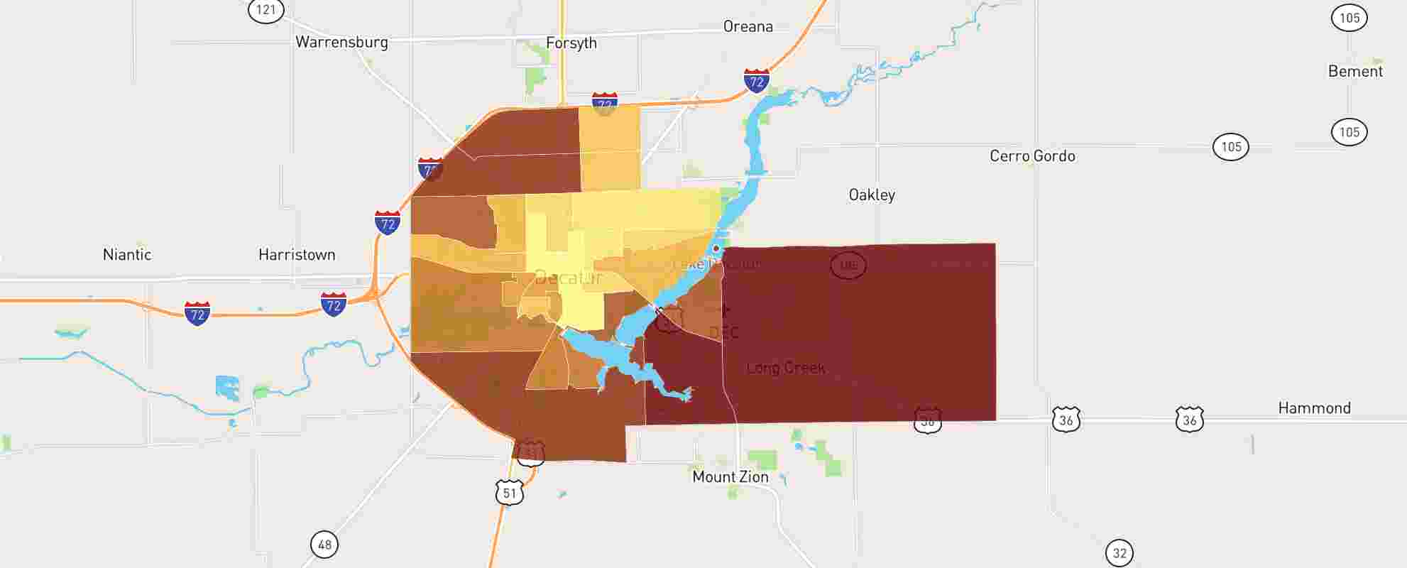 Decatur Illinois Map