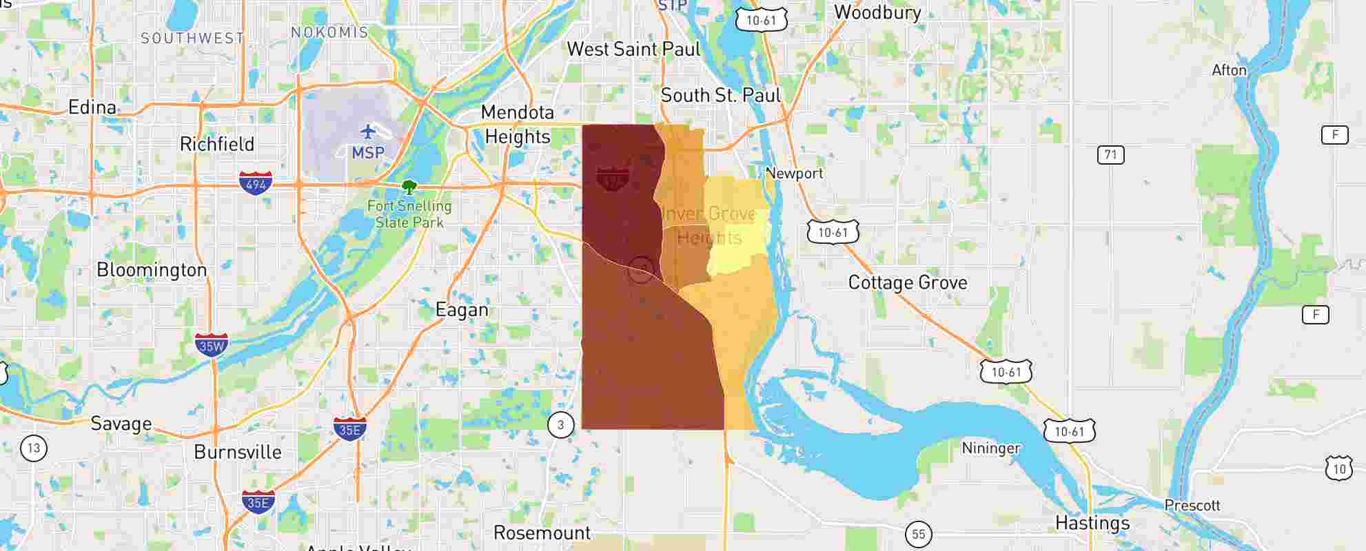 Inver Grove Heights Zip Code Map Decatur IL Zip Code Map