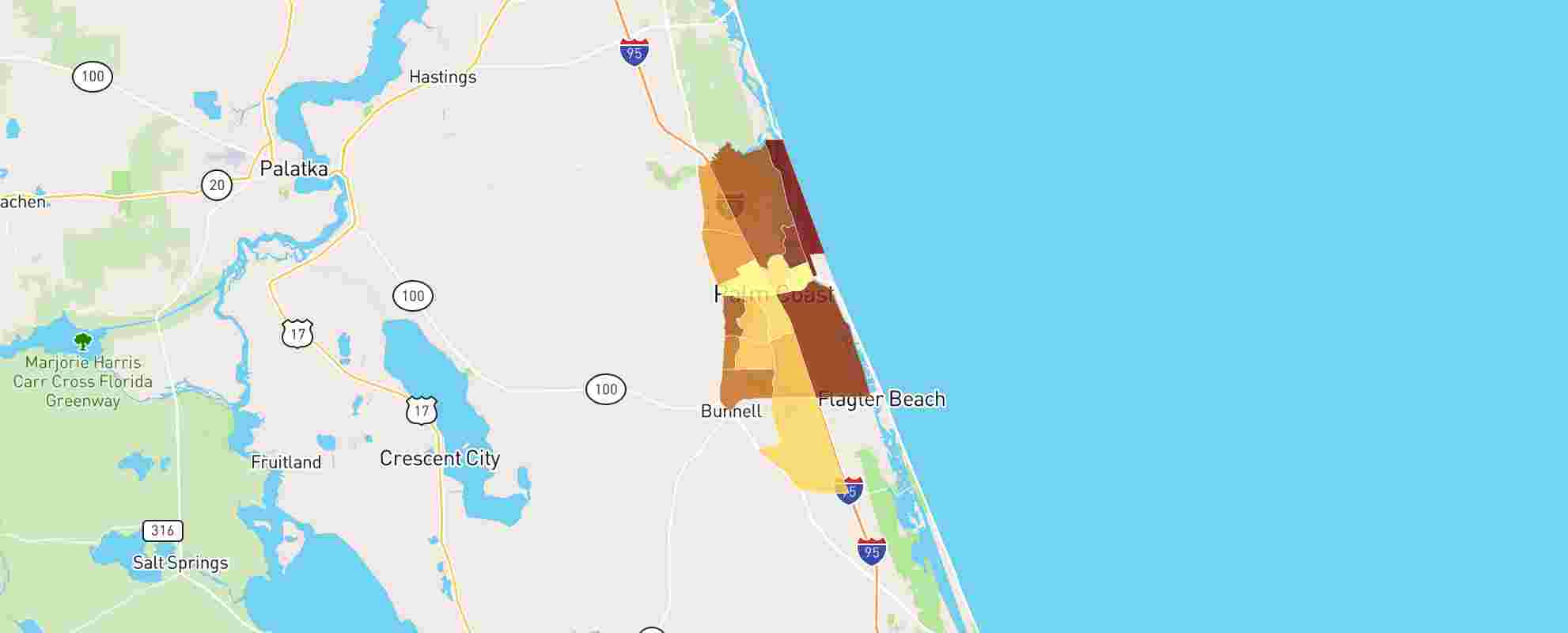 Palm Coast, FL Real Estate Market Data - NeighborhoodScout, image size:1982x800