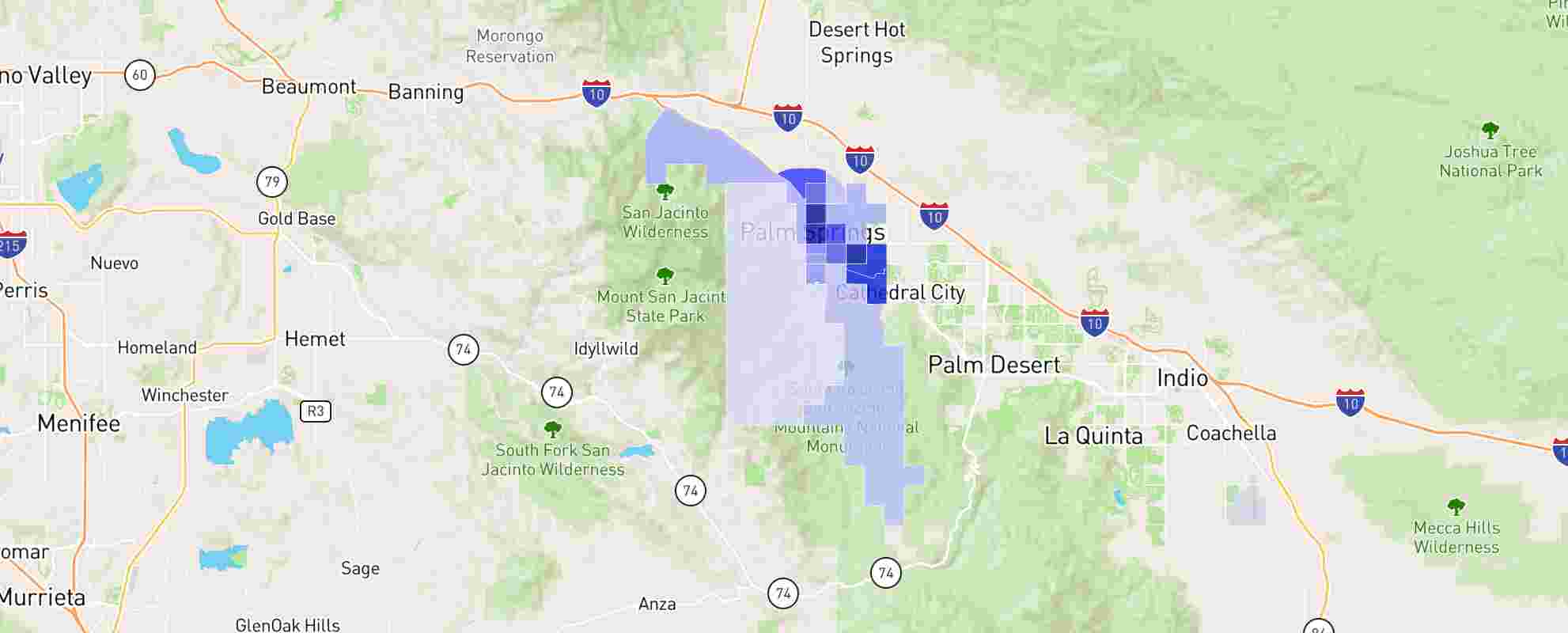 Palm Springs, CA, 92262 Crime Rates and Crime Statistics - NeighborhoodScout, image size:1982x800