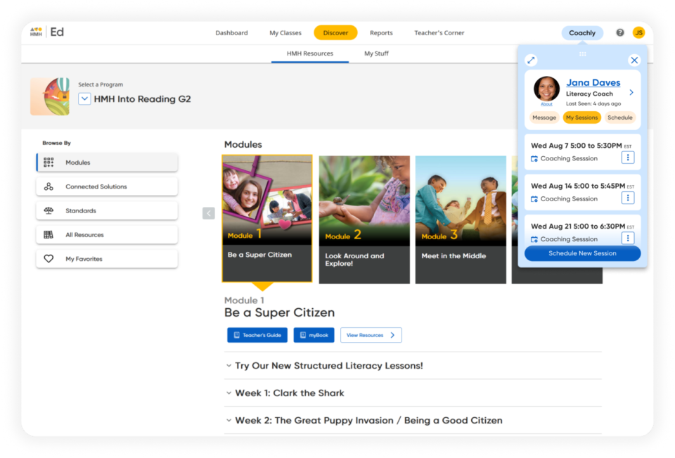 Screenshot of hmh coachly on ed WF1873056