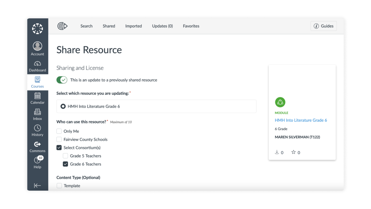 HMH Ed Canvas Share WF2158400 August