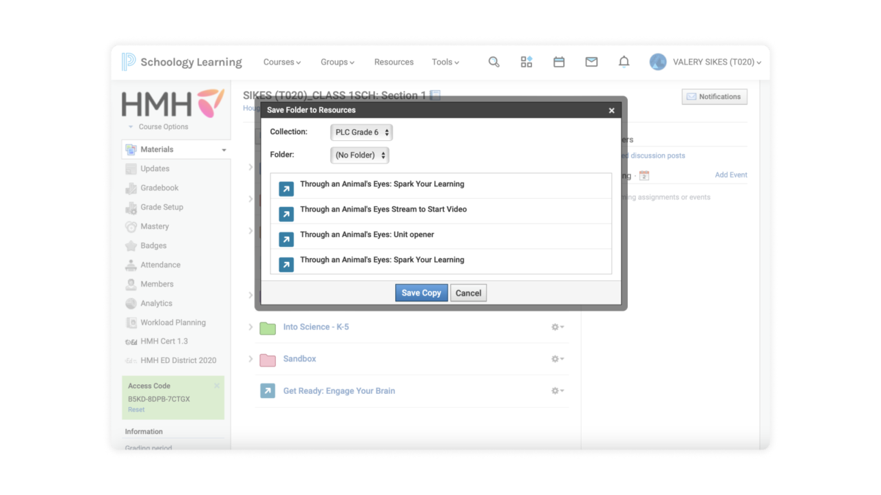 HMH Ed Schoology Share WF2158400 August