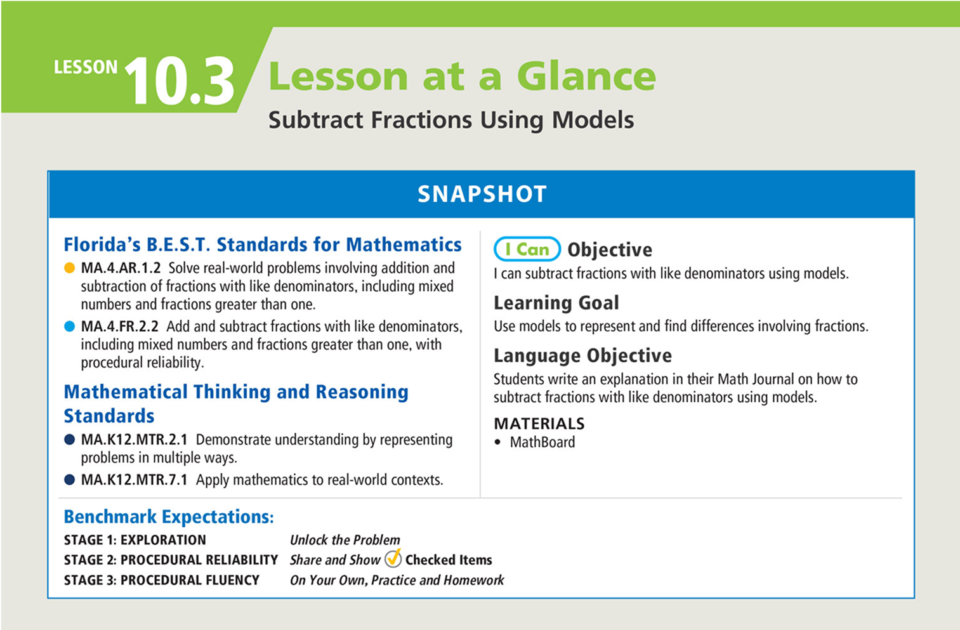 Time Saving Lesson Planning Go Math FL WF2351556