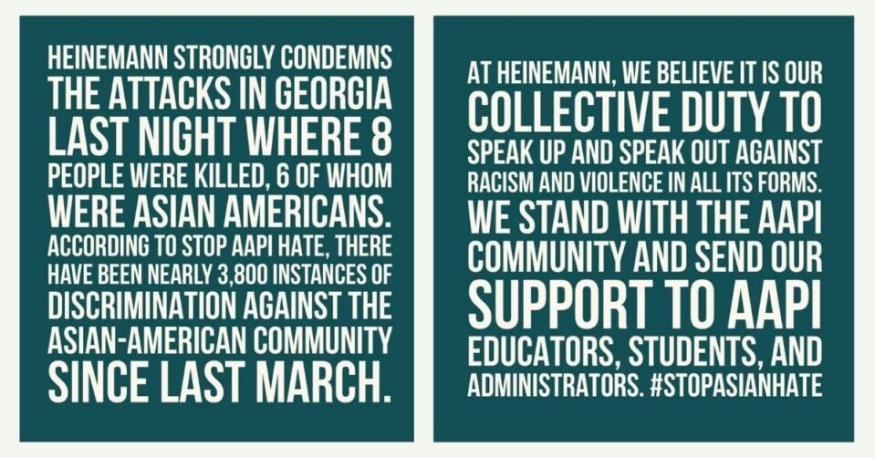 Statement on anti asian hate