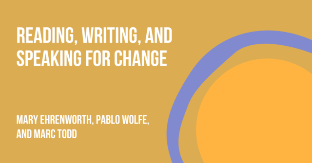 Reading Writing And Speaking For Change Podcast