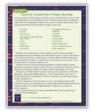 Expanding Literacy Sound Activity PDF Image for Heinemann Blog 2022 jam