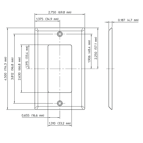 Leviton 8440140 Rocker Plates Crescent Electric Supply Company