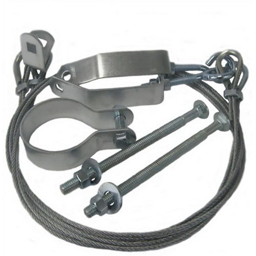 Nichols MK2 Mast Guying Kit; 1/8 Inch Dia Wire, ASTM A653 12 Gauge