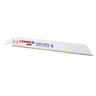 Lenox 2110112114GR T2 Lazer Reciprocating Extreme Metal Saw Blade 12 Inch- 14 Teeth Per Inch- 0.420 Inch Thickness- Steel- Lenox 2110112114GR T2 Lazer Reciprocating Extreme Metal Saw Blade 12 Inch- 14 Teeth Per Inch- 0.420 Inch Thickness- Steel-