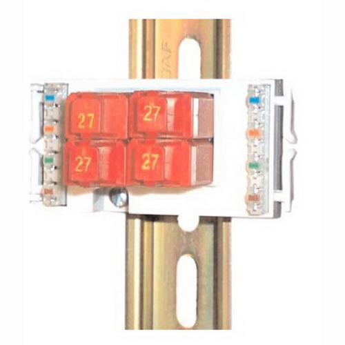 Porta Systems Corp 505E4-27 110 Protector Pack With 27 Volt Modules DIN Rail/Bracket Mount- 4-Pair- Porta Systems Corp 505E4-27 110 Protector Pack With 27 Volt Modules DIN Rail/Bracket Mount- 4-Pair-
