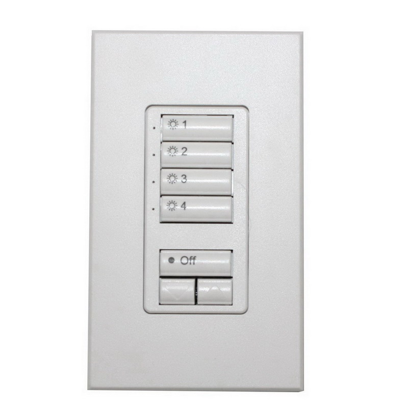 Lutron SG4SIWHEGN Grafik Eye® SeeTouch™ General Engraving 4Button