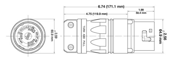 Leviton CS8265C Twist Lock Plugs - Crescent Electric Supply Company