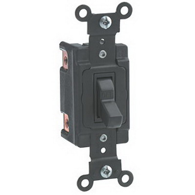 Leviton WS402 Toggle AC Welder Starting Switch 2-Pole- DPST- 600 Volt- 40 Amp- Black- Leviton WS402 Toggle AC Welder Starting Switch 2-Pole- DPST- 600 Volt- 40 Amp- Black-