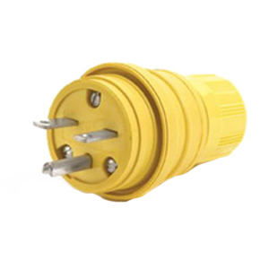 Woodhead / Molex 14W49 Watertite® Polarized Straight Blade Plug; 15 Amp