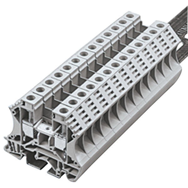 Bussmann DP60GY FeedThrough Terminal Block; 600/500 Volt, 60 Amp At