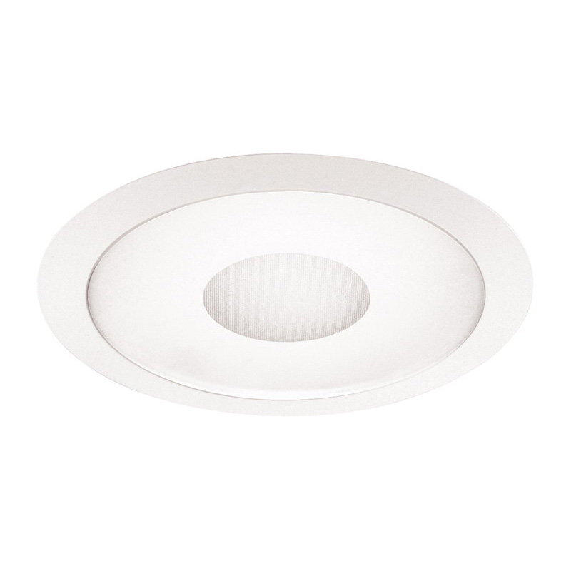 Juno Lighting 242WH 6 Inch Shower Light Trim with Frosted Lens and