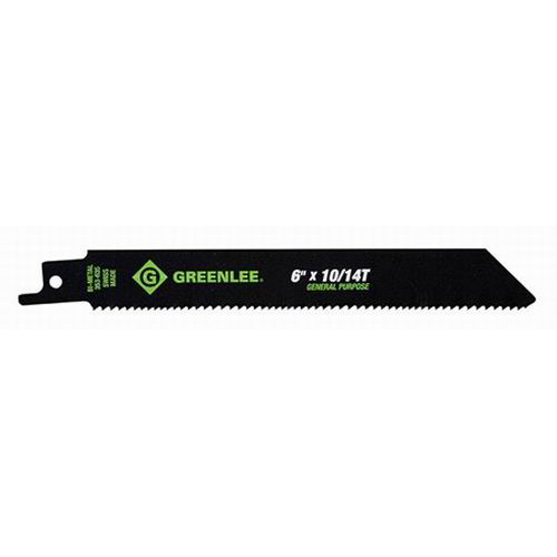 Greenlee 353-835 General Purpose Bi-Metal With Cobalt Reciprocating Saw Blade 8 Inch- 3/4 Inch- 10/14 TPI- 5/Pack- Greenlee 353-835 General Purpose Bi-Metal With Cobalt Reciprocating Saw Blade 8 Inch- 3/4 Inch- 10/14 TPI- 5/Pack-