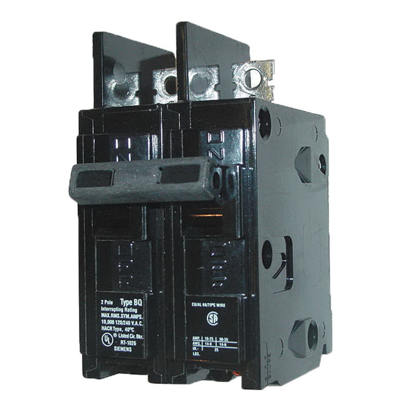 Siemens BQ2B060 Molded Case Circuit Breaker; 60 Amp, 120/240 Volt AC, 2Pole, BoltOn Mount