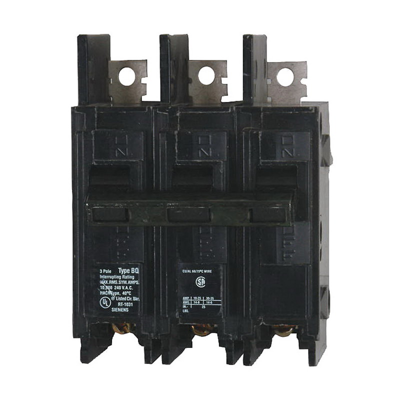 Siemens BQ3B100 Molded Case Circuit Breaker; 100 Amp, 240 Volt AC, 3
